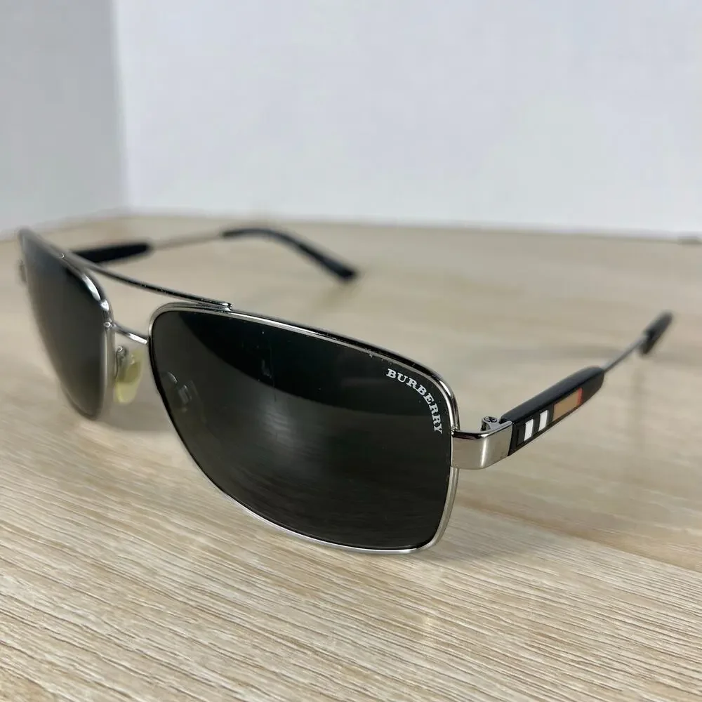 Burberry B3074 1003/87 Sunglasses FRAMES ONLY Silver Black 63-15-135